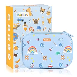 Small-First-Aid-Kit-for-Home-Car-Travel-Camping-Hiking-Kids Mini Cute Portable Medical Emergency Kits Fits into a Purse Diaper Bag Backpack Travel Must Have
