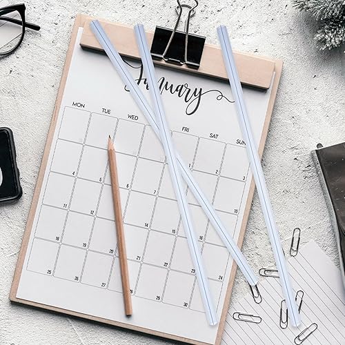 Miniatura 7 de 10 carpetas de diapositivas con clips de hojas sueltas, barras de encuadernación de plástico para documentos para oficina, escuela y proyectos y