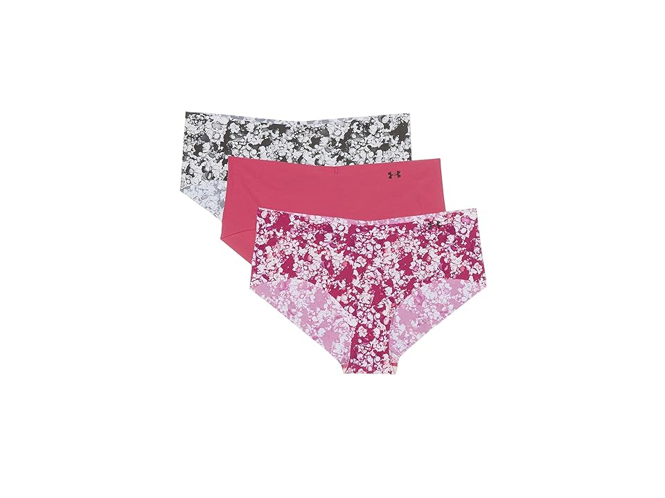 

Under Armour Pure Stretch Hipster 3-Pack Print (Aubergine/Impulse Pink/Jet Gray) Women's Underwear, Multi