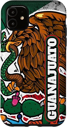 Carcasa para iPhone 11 Guanajuato, Aguila de la bandera de México