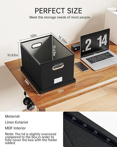 Vista 3 de Oterri - Organizador de archivos, archivador para carpetas colgantes tamaño carta, organizador de documentos para oficinadecoraciónhogar, 1 unidad