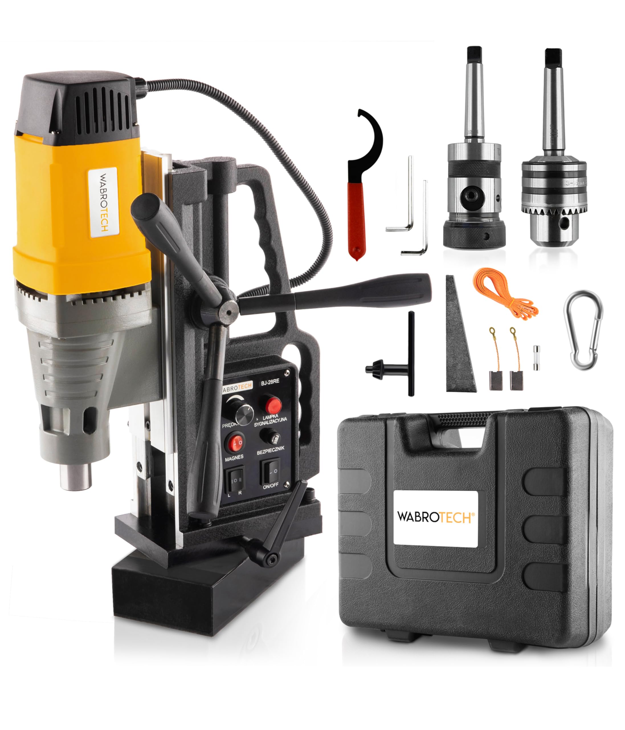 Taladro Magnético WT28RE alta potencia multifunción de metal taladro de metal (2.080 W, 13.800 N, 300 rpm)