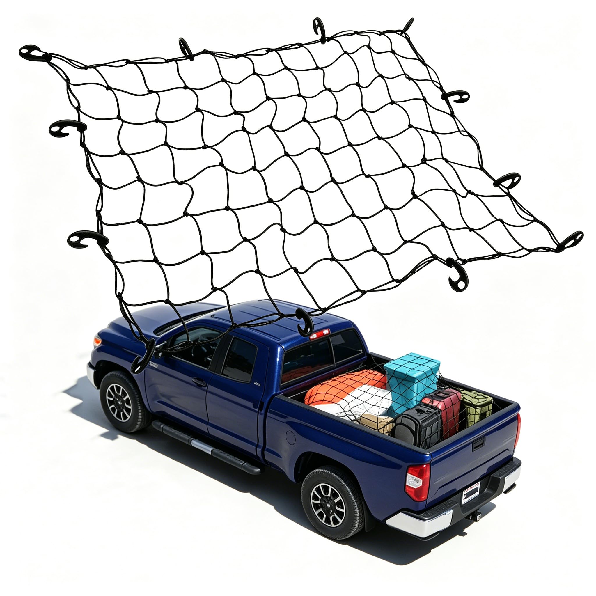 Rete per Cassone Pick-up per Ford Ranger,Rete di Fissaggio Bagagli Elastica Bagagliaio Fissaggio Bagagli Rete Portaoggetti Portapacchi Accessori