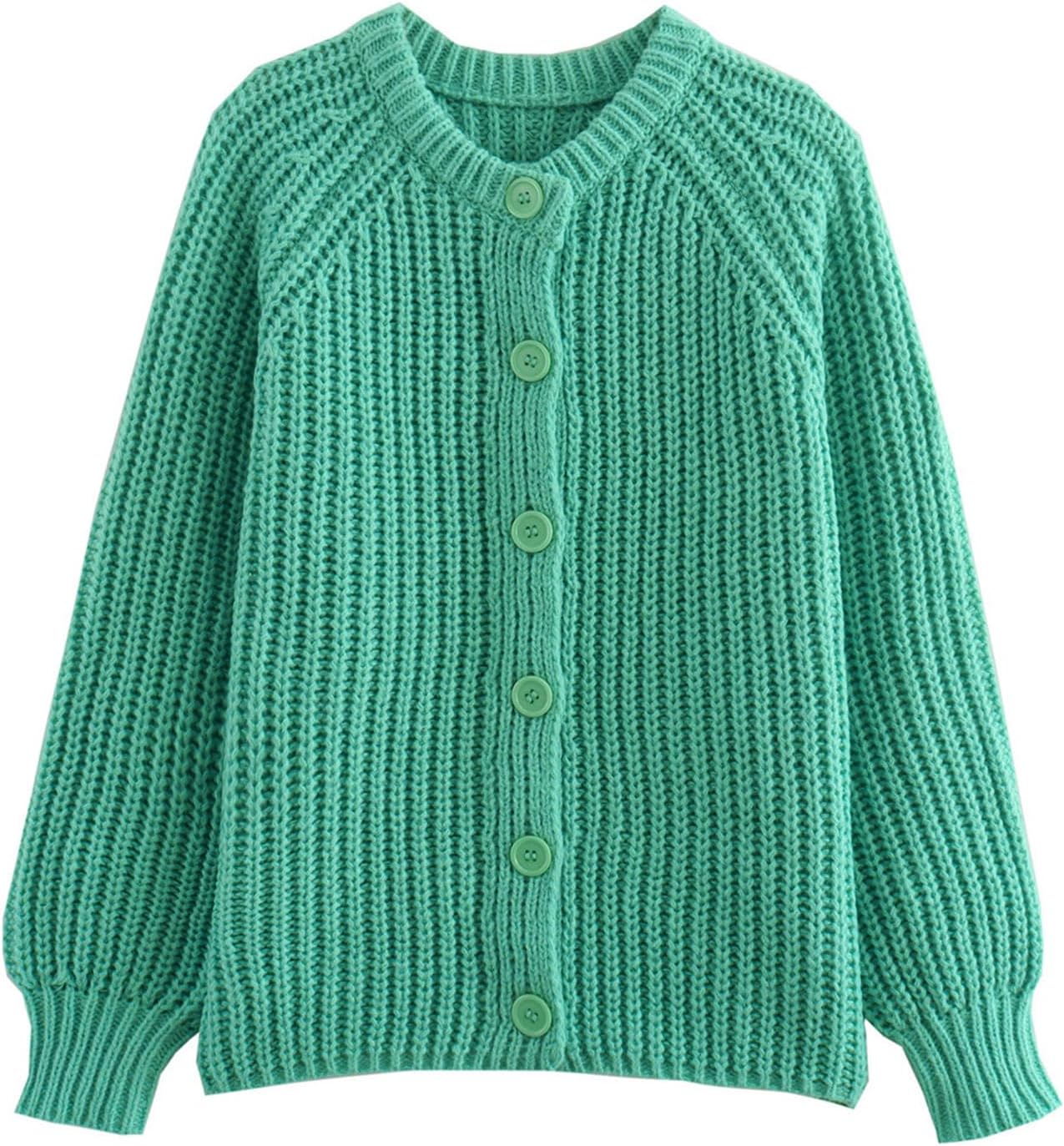 Wyeysyt Womens Cardigan Sweater Button Down Long Sleeve Chunky Soft Knit Sweater Fall Open Front Loose Casual Cardigan Coat - Image 6