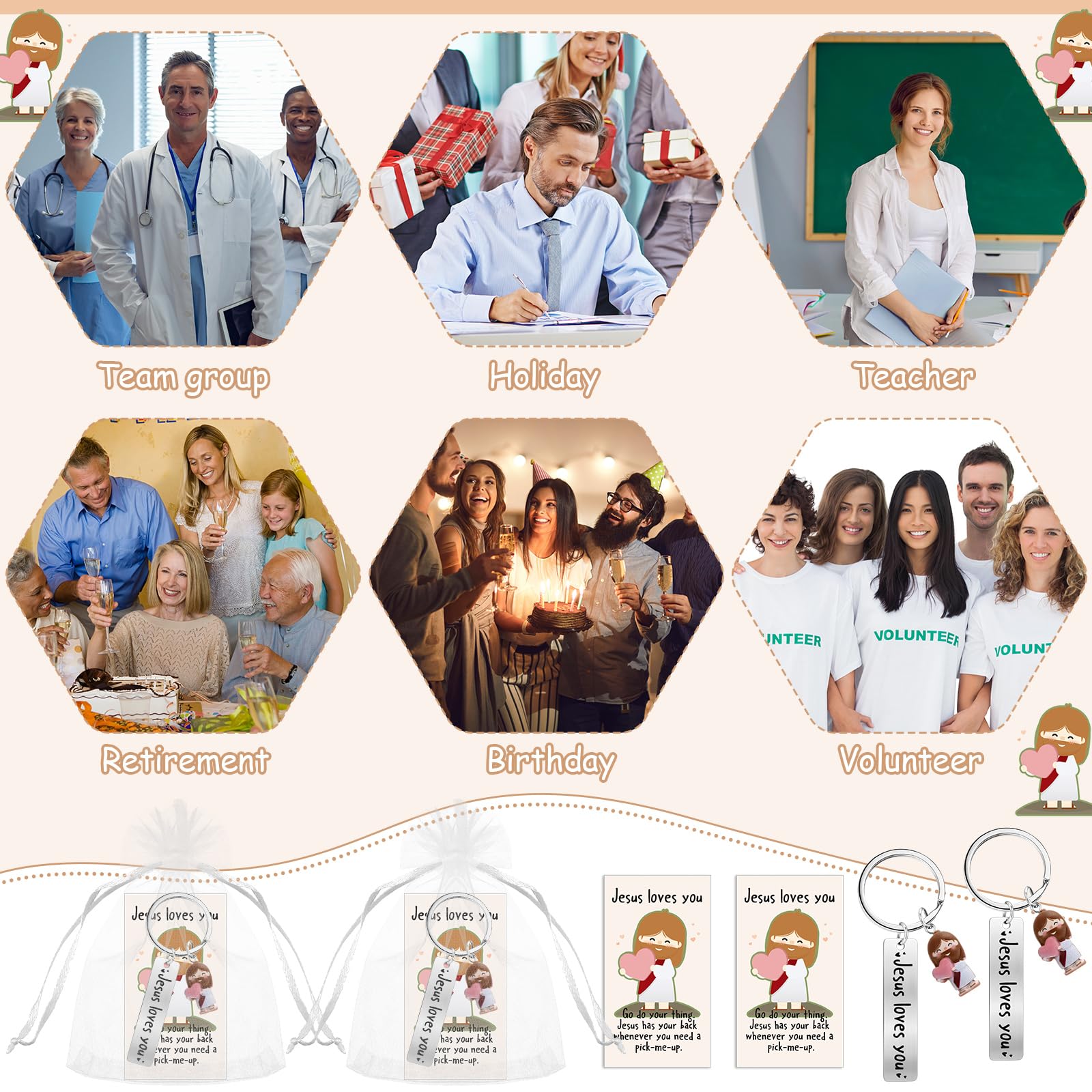 Llaveros de agradecimiento emocional, regalo de apoyo positivo a granel para empleados, compañeros de trabajo, profesores, equipo de voluntarios