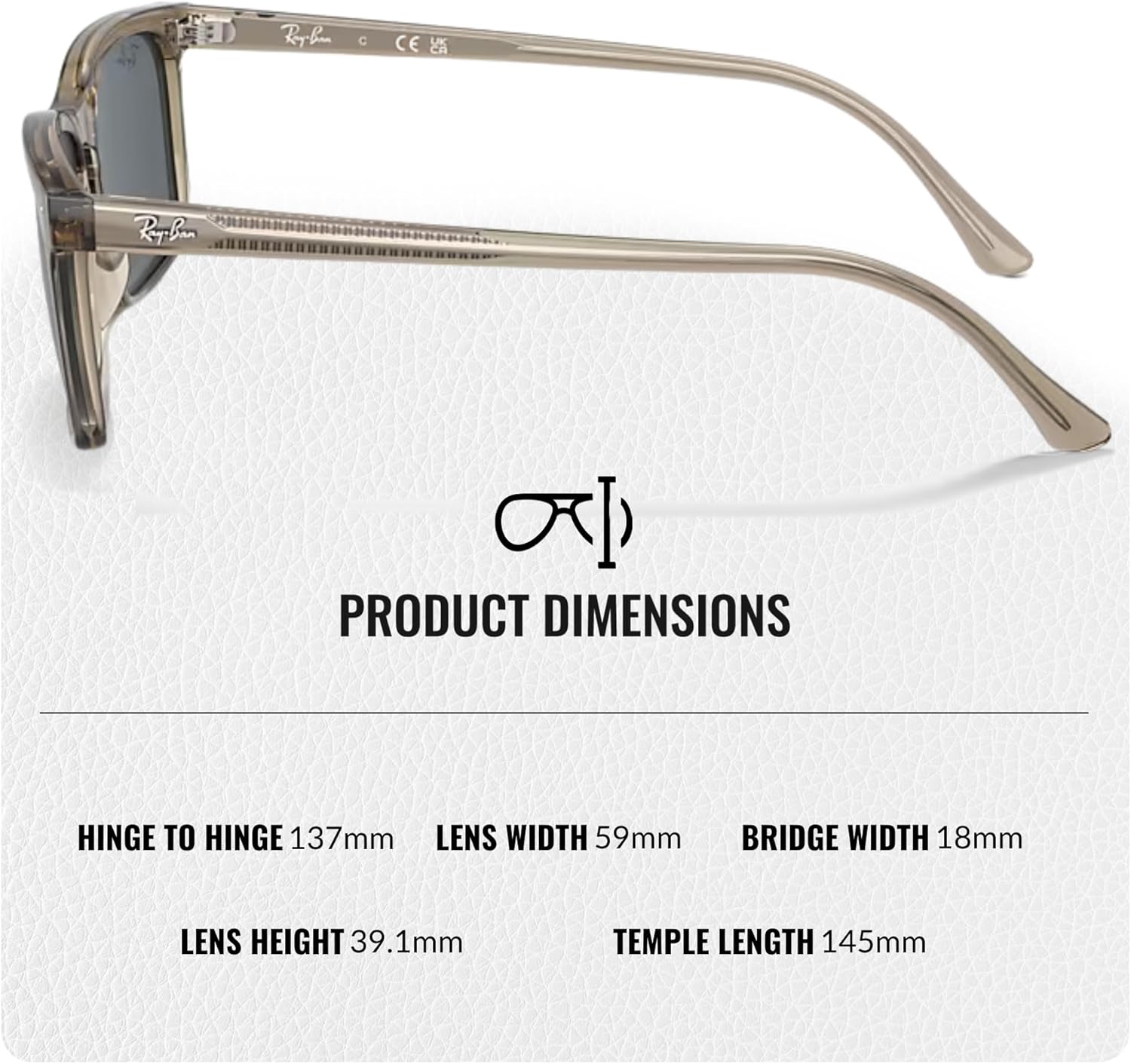 Ray-Ban RB4435 Rectangle Shaped Sunglasses for Men & Women with Official RAYBAN Eyewear Kit - Image 4