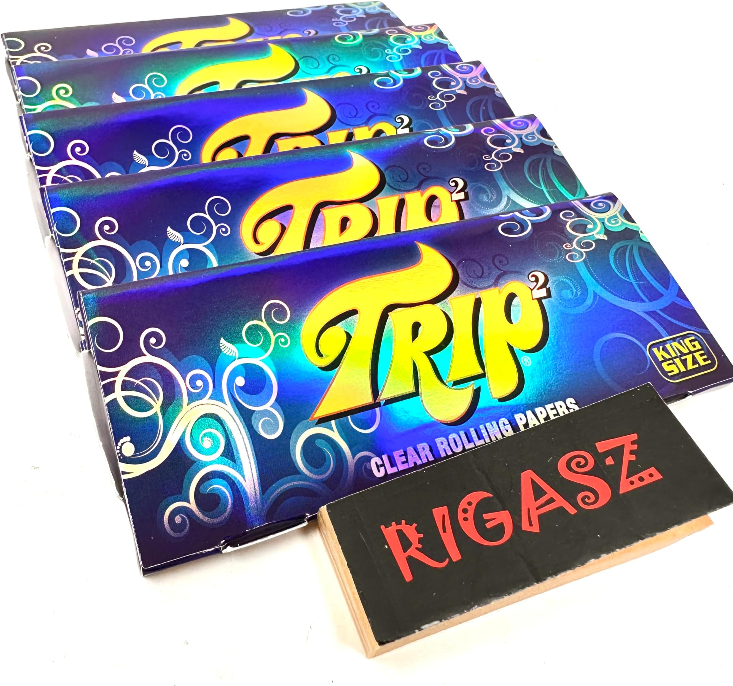 Trip2 Transparent Clear King Size Papers (5 Packs)