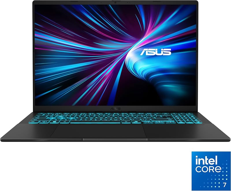 ASUS V16 Gaming Laptop, 16” WUXGA 144Hz Display, Intel Core 7 Processor 240H, NVIDIA GeForce RTX 5060, 32GB Memory, 1TB Storage, Windows 11, Matte Black, V3607VM-DS79 image 2