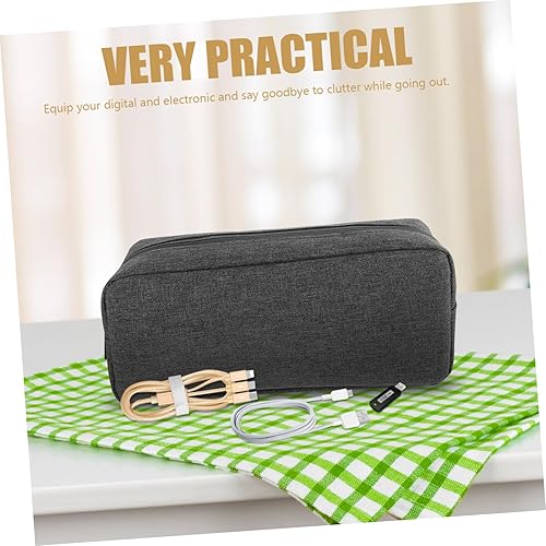 Miniatura 2 de SUPVOX Bolsa de gestión de cables, organizador de electrónica grande, estuche de viaje, estuche de accesorios para bolsa organizadora de cables