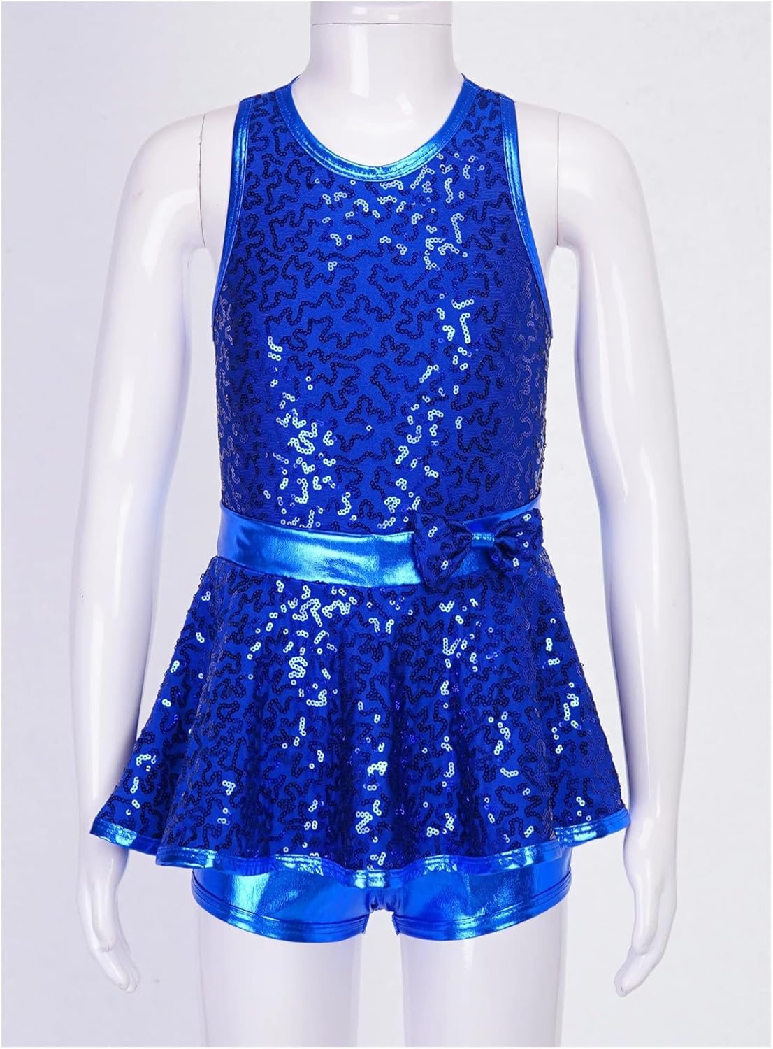 Girl Jazz Dance Unitard Sequins Dancewear Gymnastics Leotard Ballet Figure Skating Dress