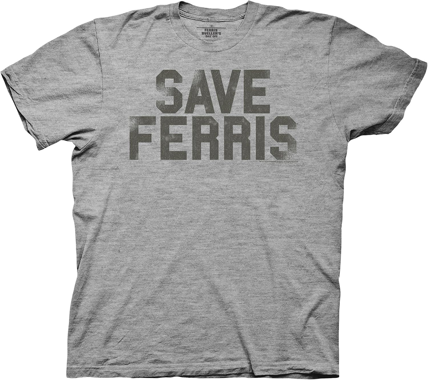 Ripple Junction Ferris Bueller's Day Off Men's Short Sleeve T-Shirt Save Ferris Officially Licensed