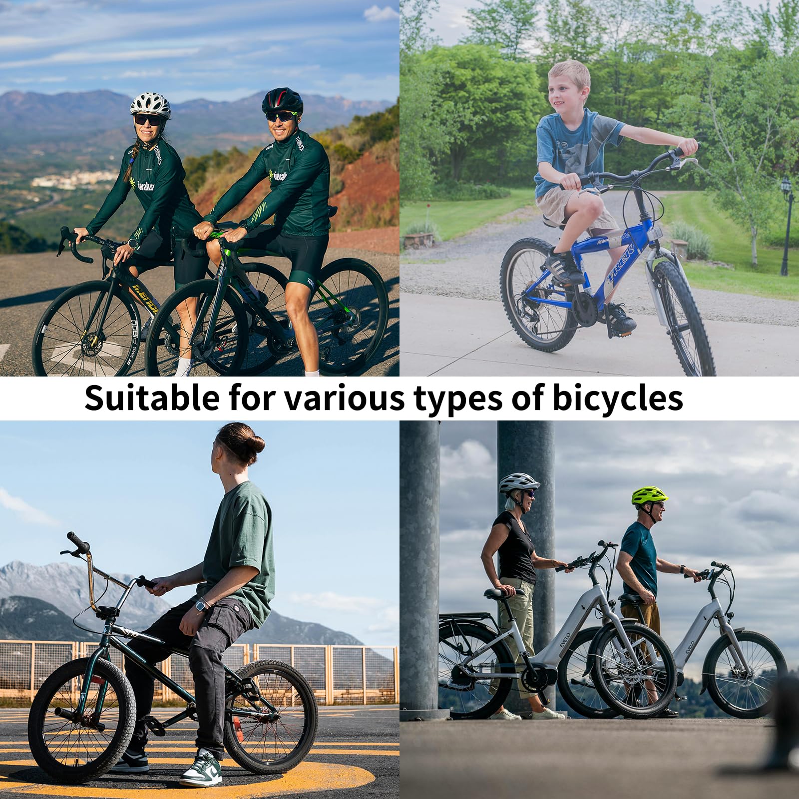 Skyzone Pedane universali per bicicletta, 2 pezzi, antiscivolo, in lega di alluminio, accessori per BMX, mountain bike