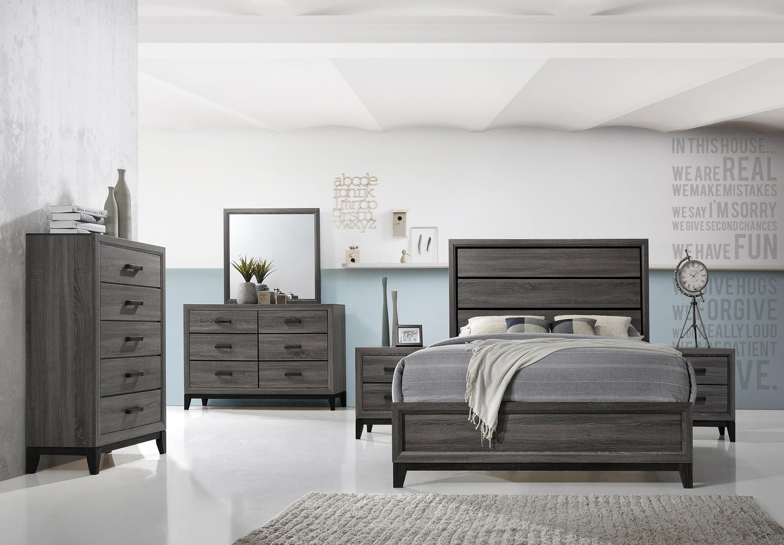 Kings Brand Furniture – Ambroise 6-Piece King Size Bedroom Set