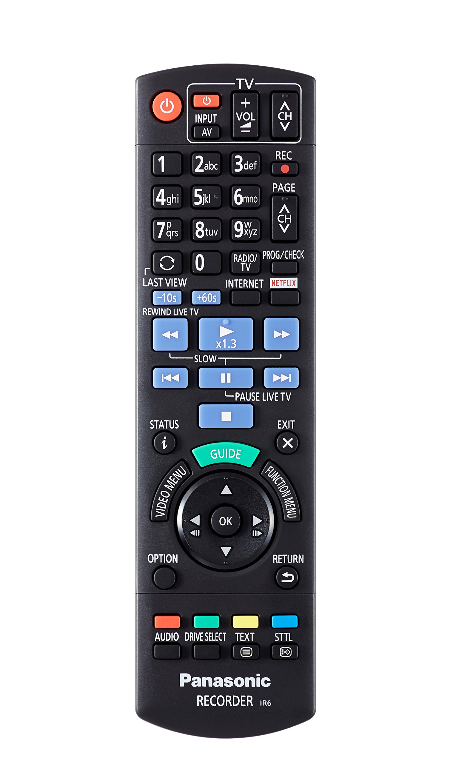 Panasonic DMR-UBC80EGK Ultra HD Blu-ray Recorder (1TB HDD, 4K Blu-ray Disc, UHD TV Kabelempfang, 2 x DVB-C/T2 HD Tuner)