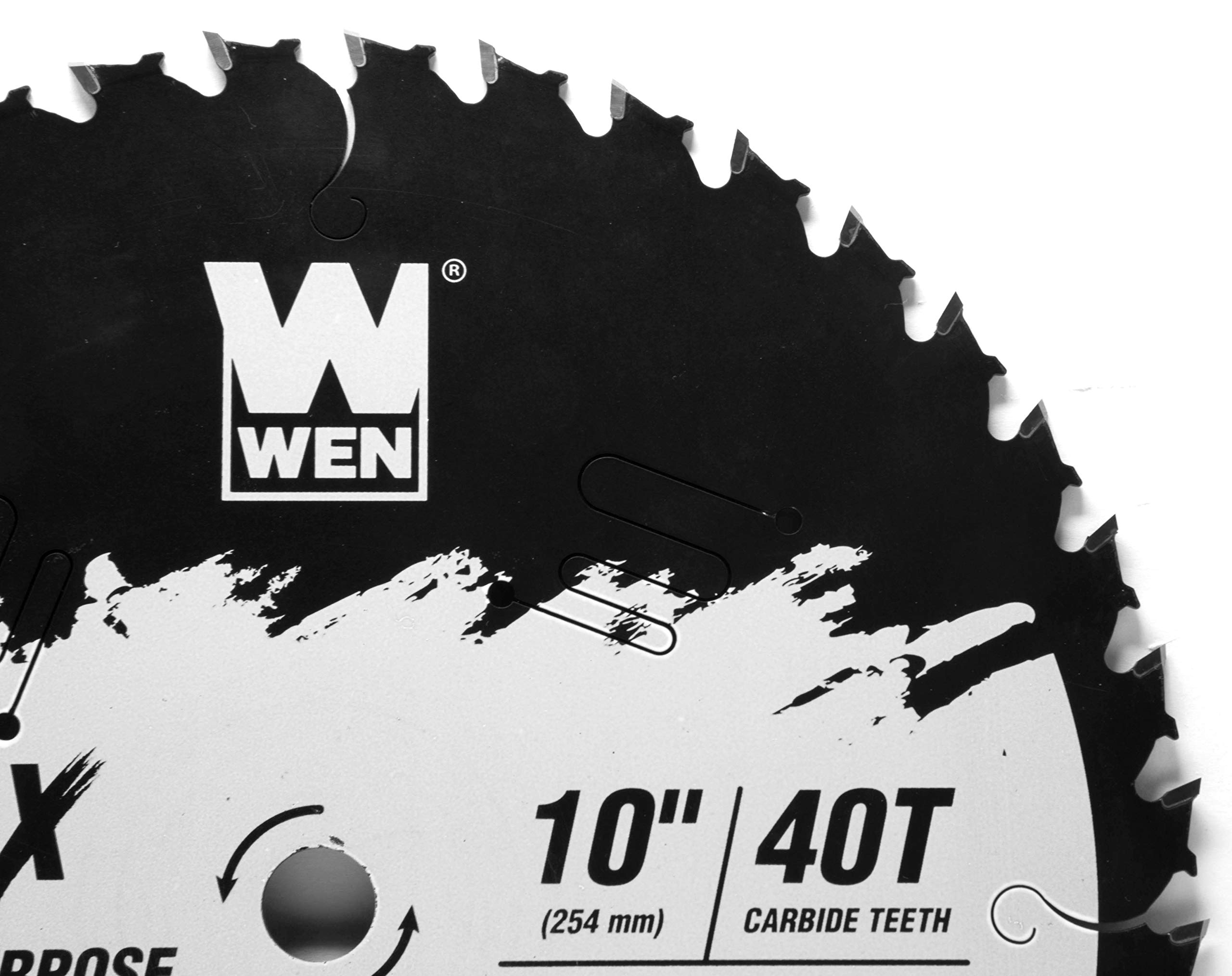 WEN BL1040C Apex 10-Inch 40-Tooth Carbide-Tipped General-Purpose Industrial-Grade Woodworking Saw Blade with Cool-Cut Coating — view 2