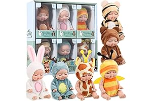 Hanaive 6 Pcs Mini Baby Dolls Easter Egg Fillers