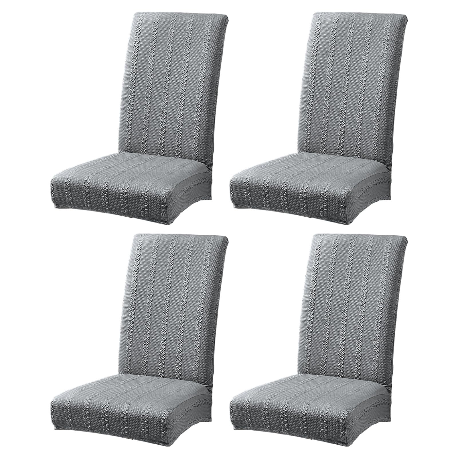 Tsophreniq Spill Proof Elastics Dining Chair Cover with Quick Installation Stretchable Polyester Slipcovers for Household Use Easy Installion Restaurant Chair Protectors