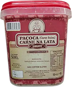 Paçoca Carne na Lata 500 grs Xavante Farofa Temperada