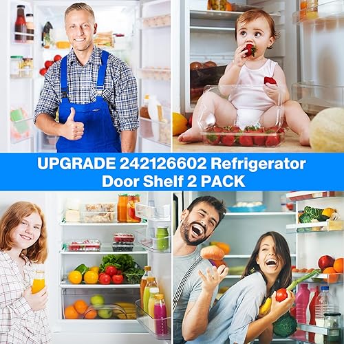 Miniatura 5 de 242126602 Estante de repuesto para refrigerador Frigidaire Electrolux, Frigidaire Número de pieza de repuesto del estante de la puerta 4547407,