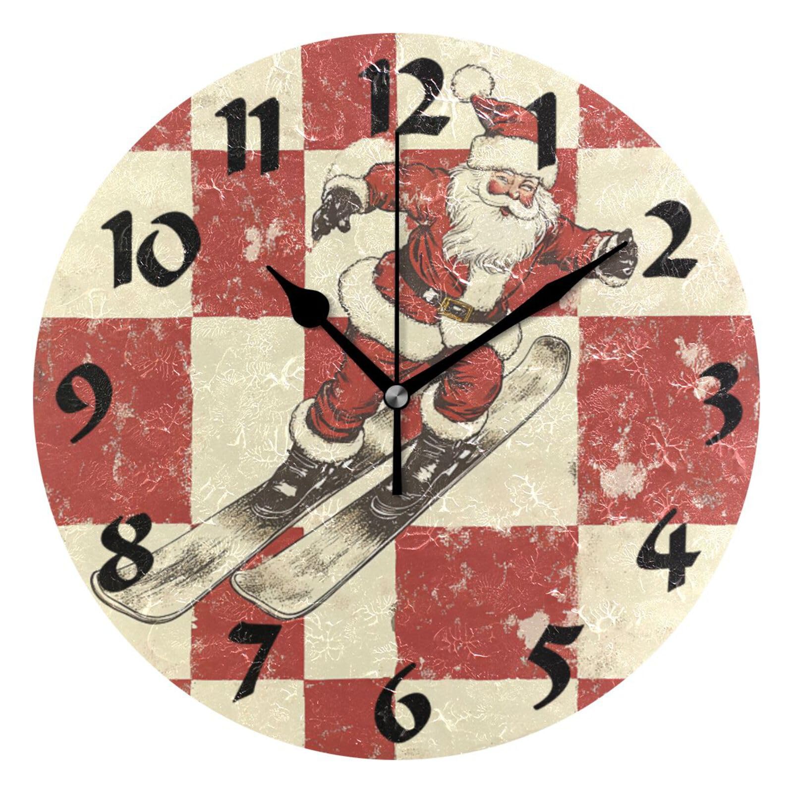 Horloge murale Joyeux Père Noël, le cadeau idéal pour décorer la cuisine