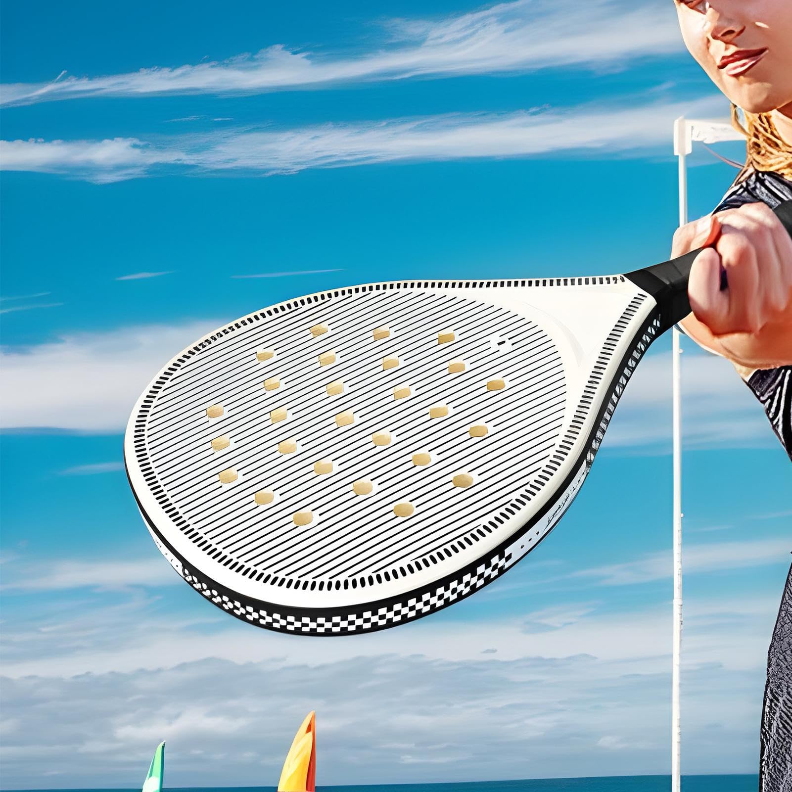 Tennisschläger, Tennisschläger - Tennis -Paddelschläger | Optimierte Luftstromlöcher leichte Schläger für Kinder Junior Children Sport Training Travel Outdoor -Aktivitäten