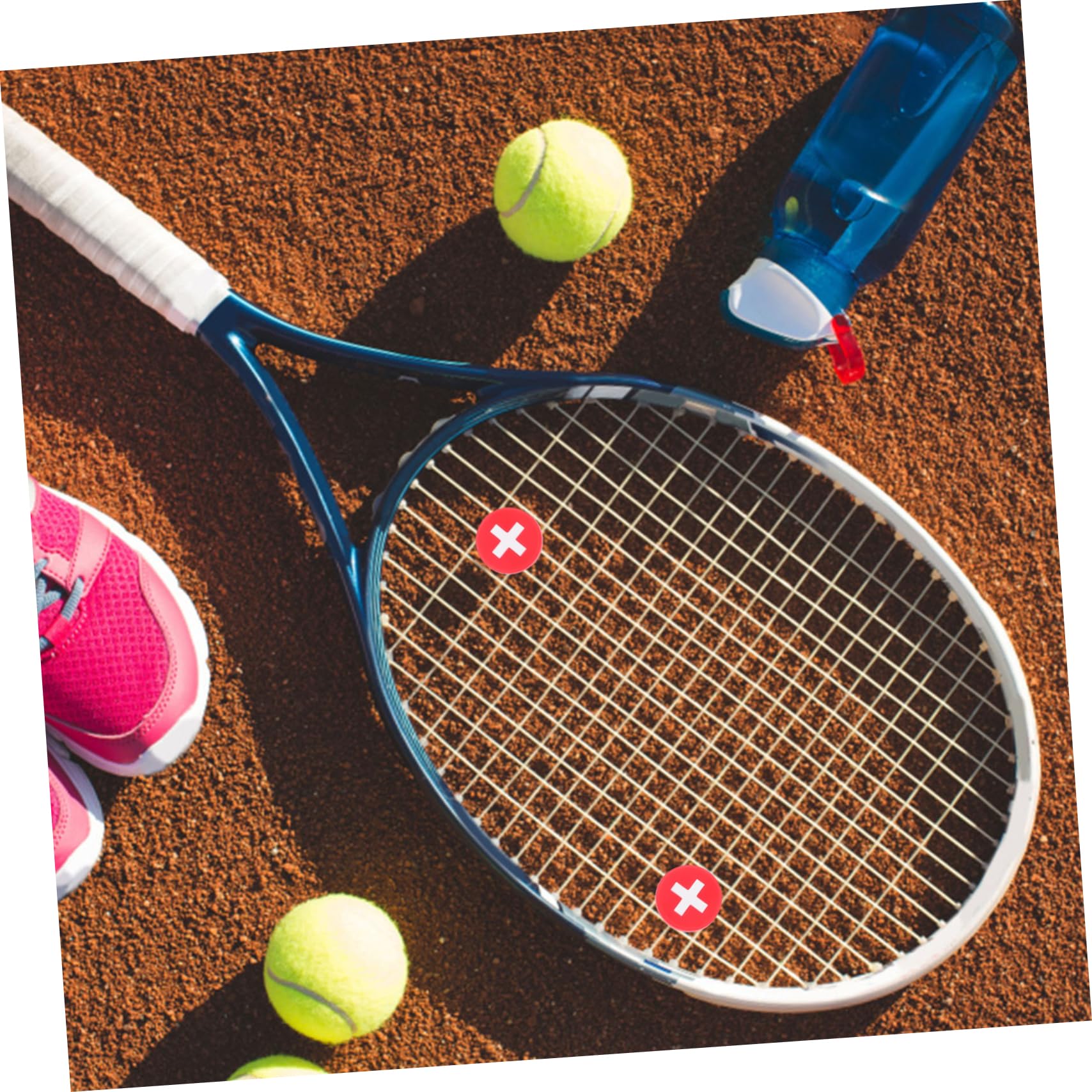 FOYTOKI 5pcs Tennis Racket Dampener Silicone Tennis Dampening Supplies for Vibration Reducti