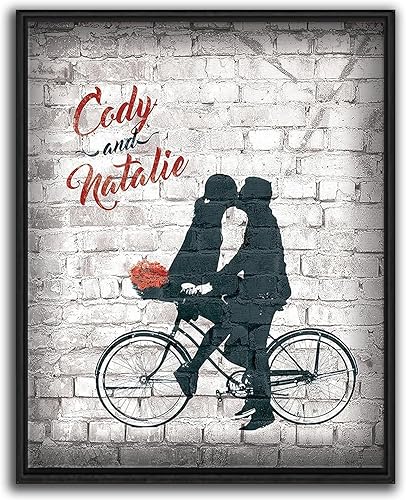 Vista 54 de Personal-Prints Rompecabezas de amor, regalo romántico personalizado en lienzo con tus nombres, personalizado para el día de San Valentín