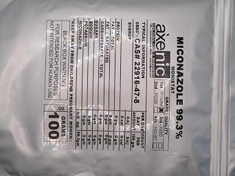 100 Grams Miconazole 99.3% Pure Powder CAS 22916-47-8