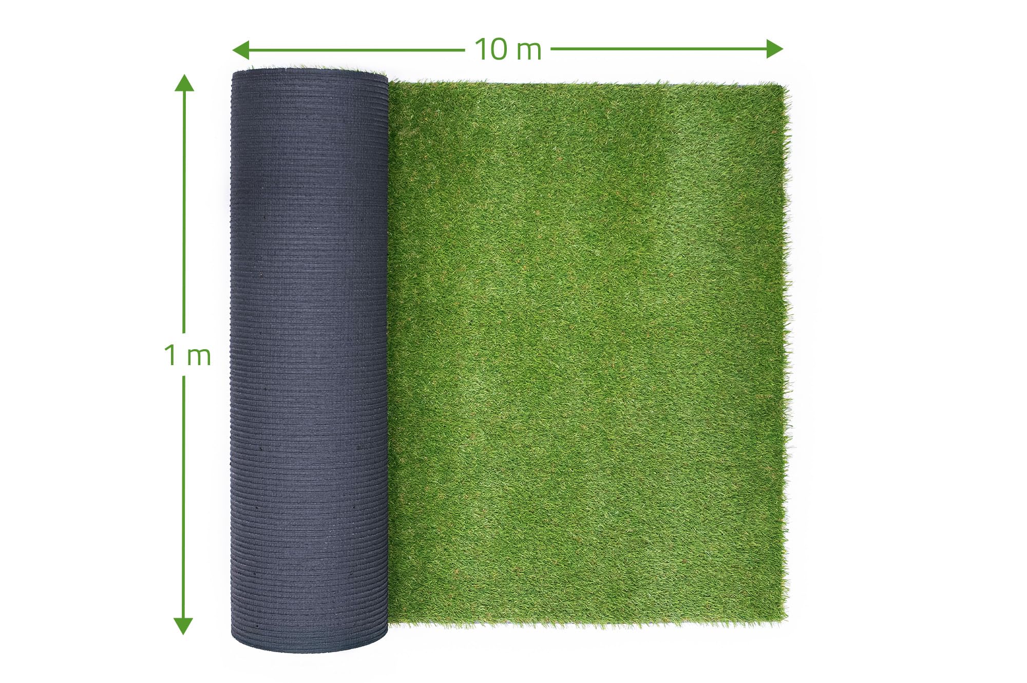 Casanoov Gazon Synthétique PELMO 1x10 m 10 m² 20 mm Vert Polyéthylène Polypropylène Effet Naturel Résistant UV Chlore Haute Qualité Usage Terrasse Balcon Jardin Confort Durable