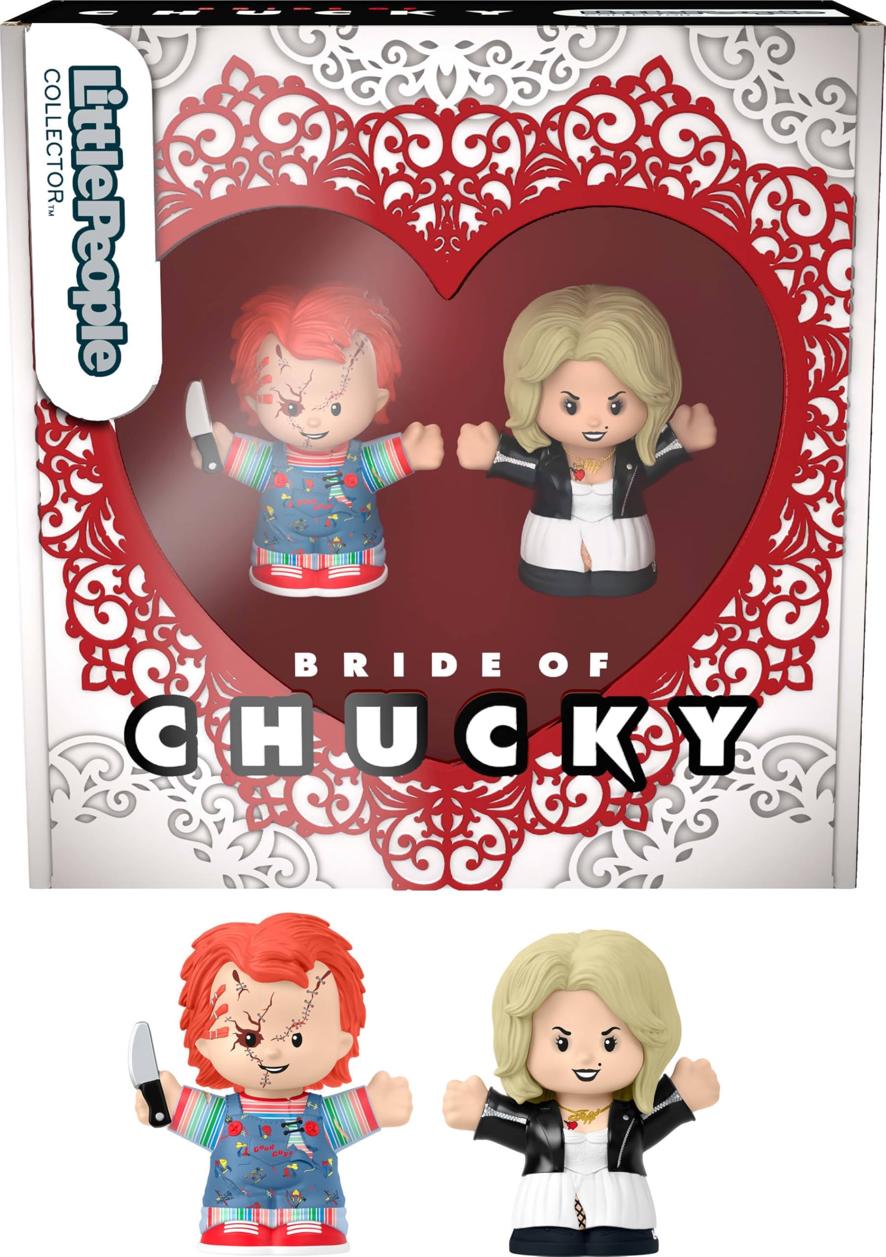 Fisher-Price Little People Collector Bride of Chucky Movie Special Edition Figure Set in a Display Gift Package for Adults & Fans