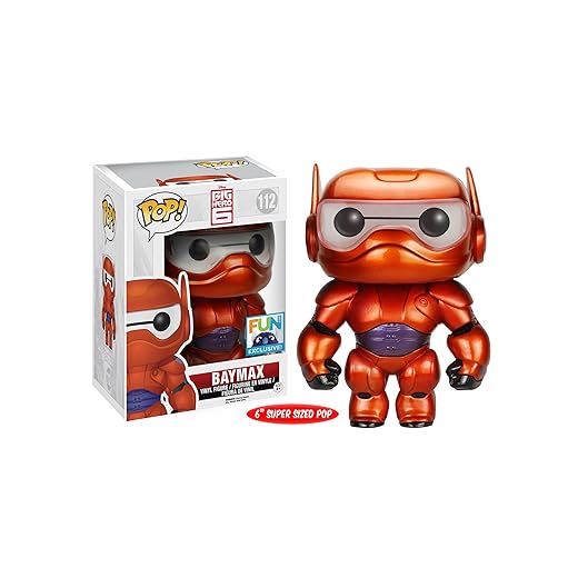 Funko Pop! Disney Big Hero 6 Exclusive Red Metallic Armored Baymax 6&Quot; Super-Sized Vinyl Figure