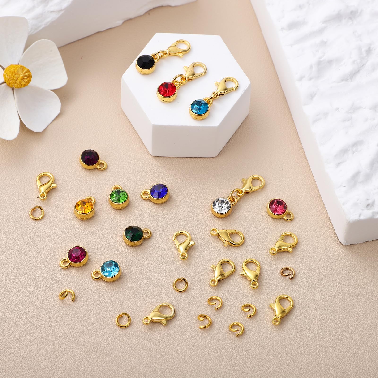 Operitacx 192 Pezzi Charms Gioiello Fai da Te per Bracciali e Orecchini | Lega Resistente alla Ruggine, Uso Versatile per Creazioni, Accessori Gioielli, Materiale per Bigiotteria
