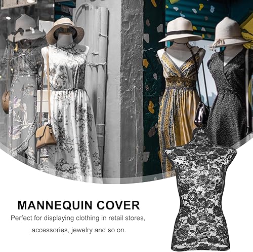 Miniatura 3 de ULTECHNOVO Modelo Props Cubierta de tela Maniquí Forma Maniquí Ajuste de Encaje Maniquí Soporte con Soporte Accesorios Modelo Mujer Tela