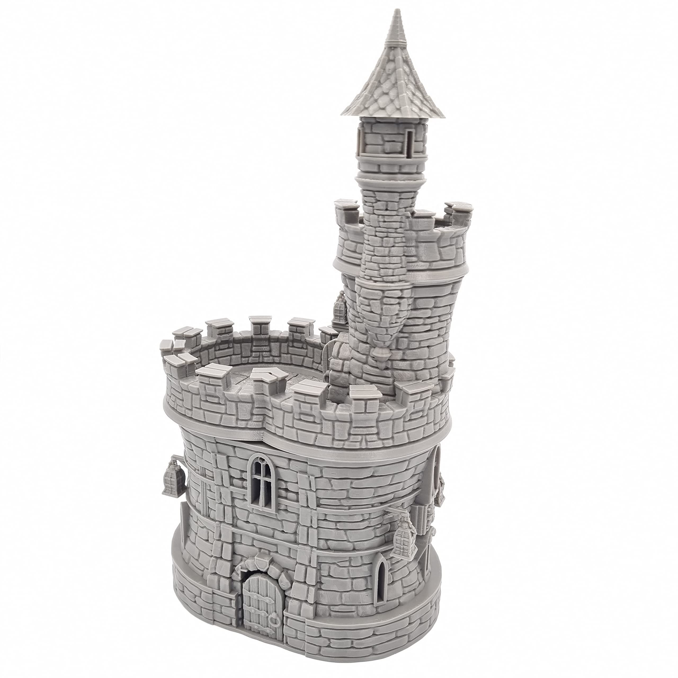 QP3D - Castillo de Barbican Gate House - Paisaje de terreno de fantasía para mesa y RPG 28-32 mm, miniaturas de juego de guerra DnD D&D, impreso en 3D y pintable (clásico)