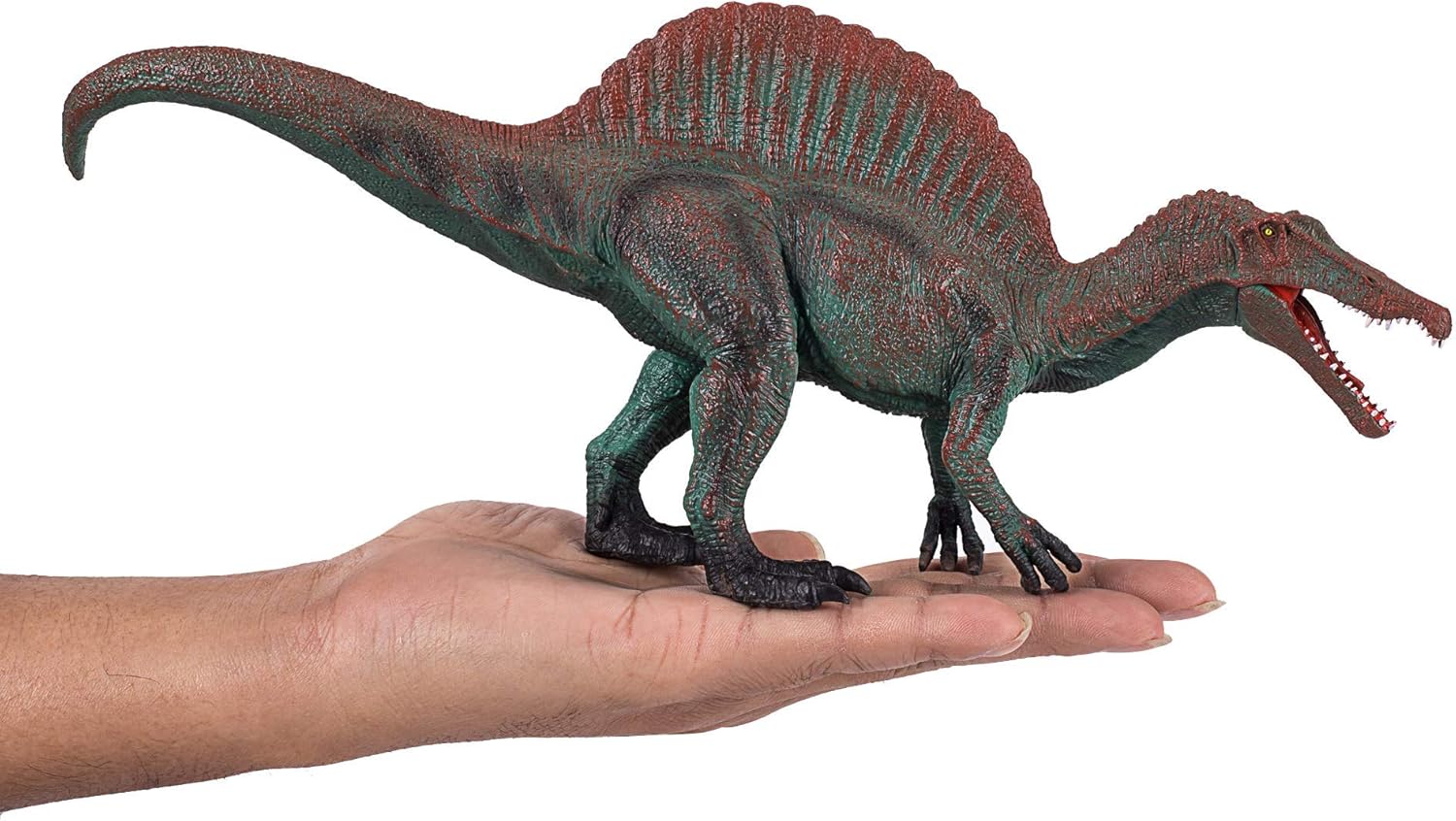 MOJO Deluxe Spinosaurus with Articulated Jaw Realistic Dinosaur Hand Painted Toy Figurine