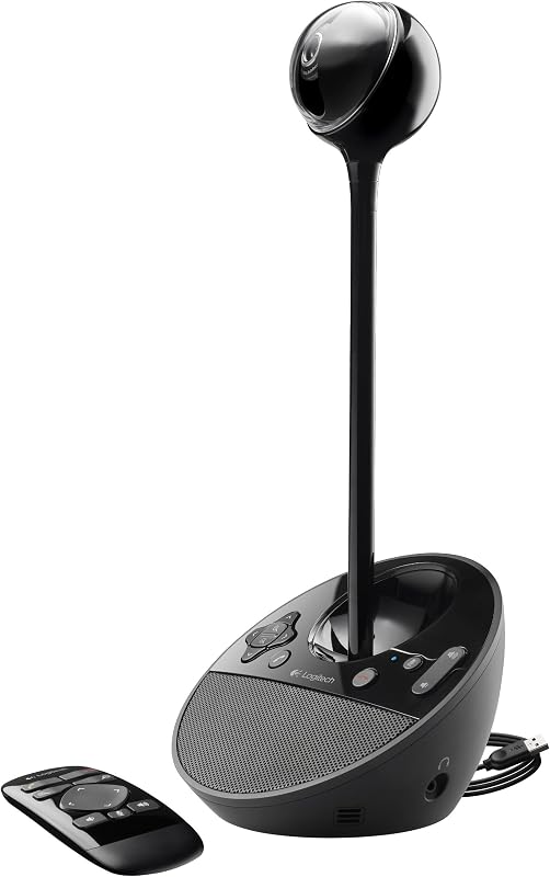 Cámara web de videoconferencia Logitech BCC950, cámara HD 1080p con parlante incorporado (renovada)