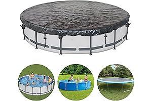 Weatherproof Above Ground Round Pool Cover for 12 FT Pools