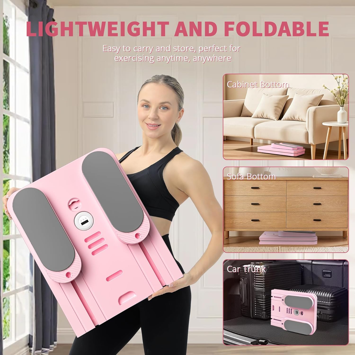 Pilates Board - Pilates Reformer Set, Multi-Purpose Foldable Pilates Reformer Board for Home,11 in 1 Pilates Equipment