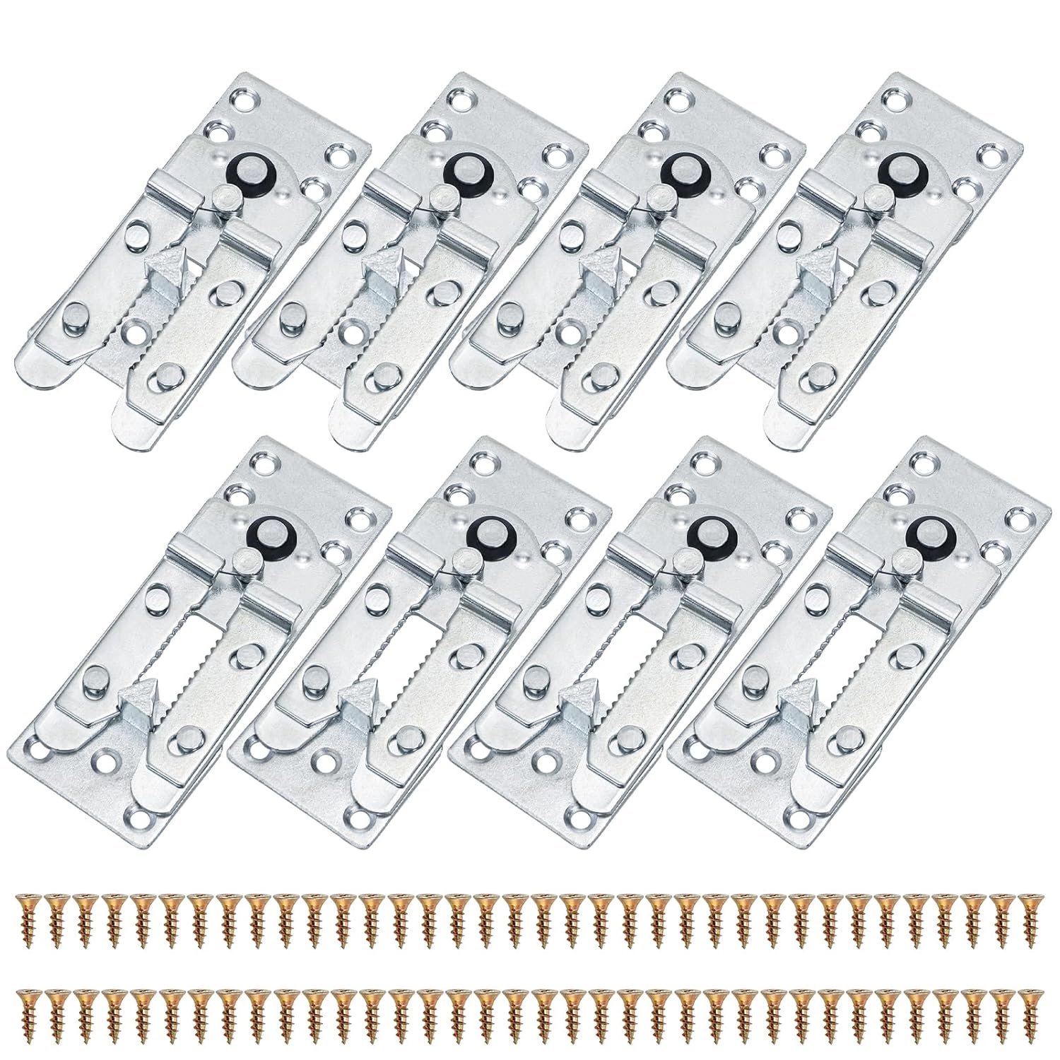 Yarlung 8 Pack Sectional Couch Connectors with Screws, Heavy Duty Sofa Connectors for Sectionals, Interlocking Alligator Couch Clamps to Make Sectional Stay Together