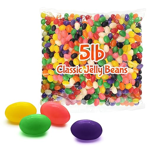 Brach's Jelly Beans Bolsa de dulces a granel de 5 libras Paquete variado de dulces con deliciosos e intensos sabores frutales Bolsa de dulces de