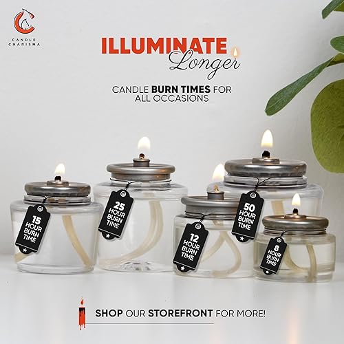 Miniatura 6 de Candle Charisma Velas líquidas desechables, velas de té de aceite con tiempo de combustión extendido de 8 horas, vela líquida sin goteo, combustible