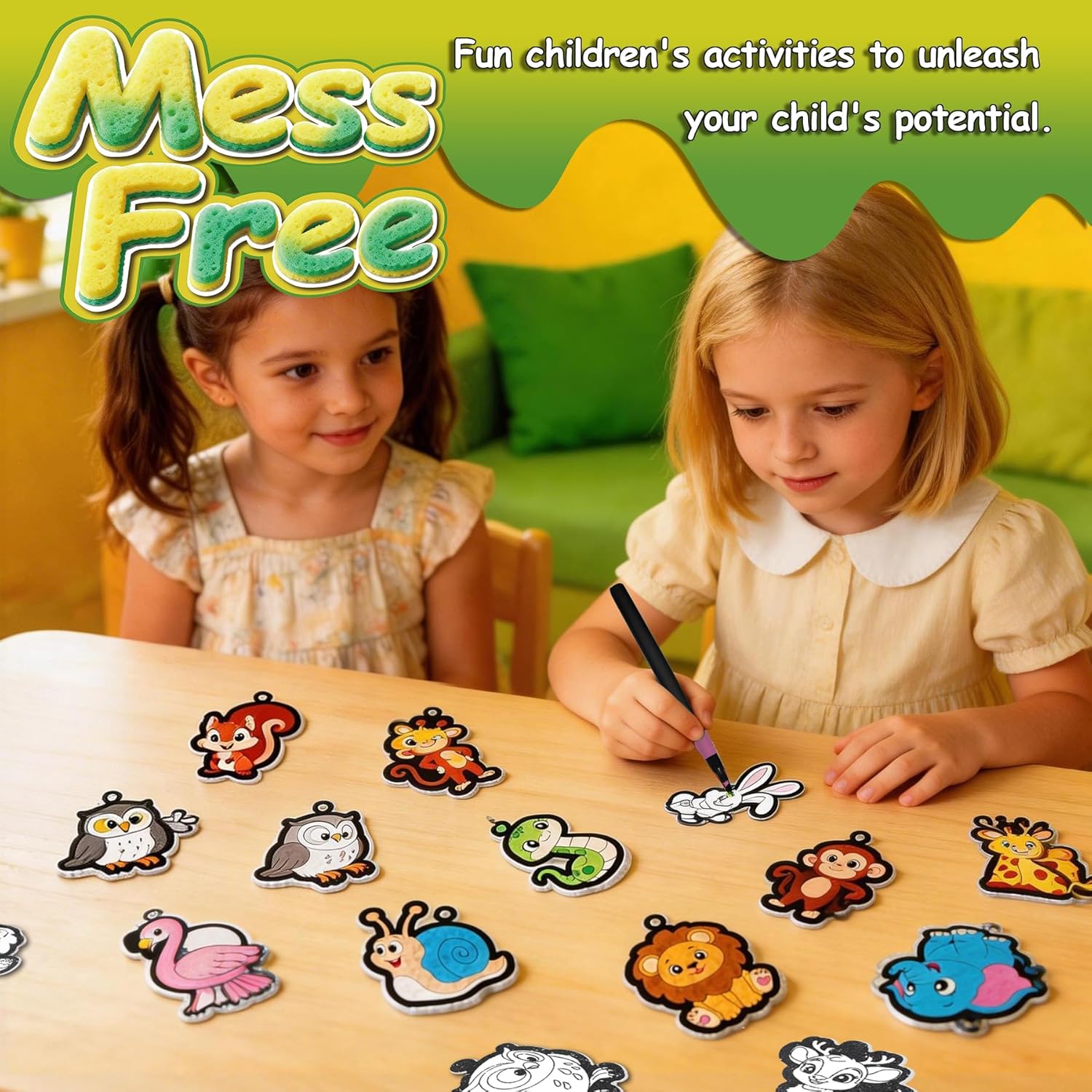 PUREMED Jungle & Forest Animals, Astronauts & Space 3D Art Kit