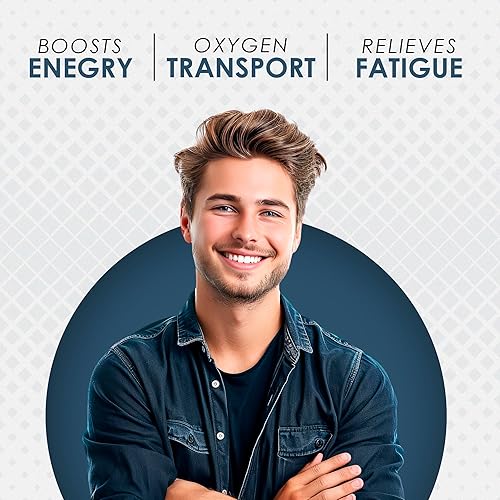 Miniatura 10 de Ambrosial Tabletas de hierro de 25 mg  Suplemento de hierro para mujeres y hombres  Apoya la formación de glóbulos rojos  Pastillas de hierro de