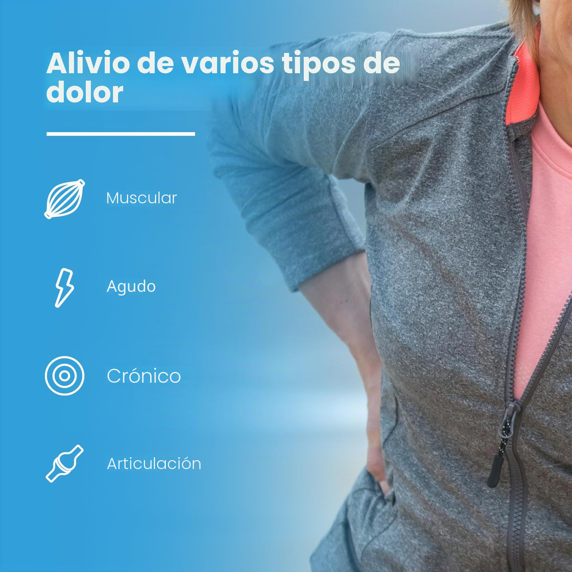 TensCare Perfect TENS con 16 electrodos para un alivio eficaz del dolor | 2 canales y 8 programas para dolores de espalda, articulaciones, músculos y crónicos.