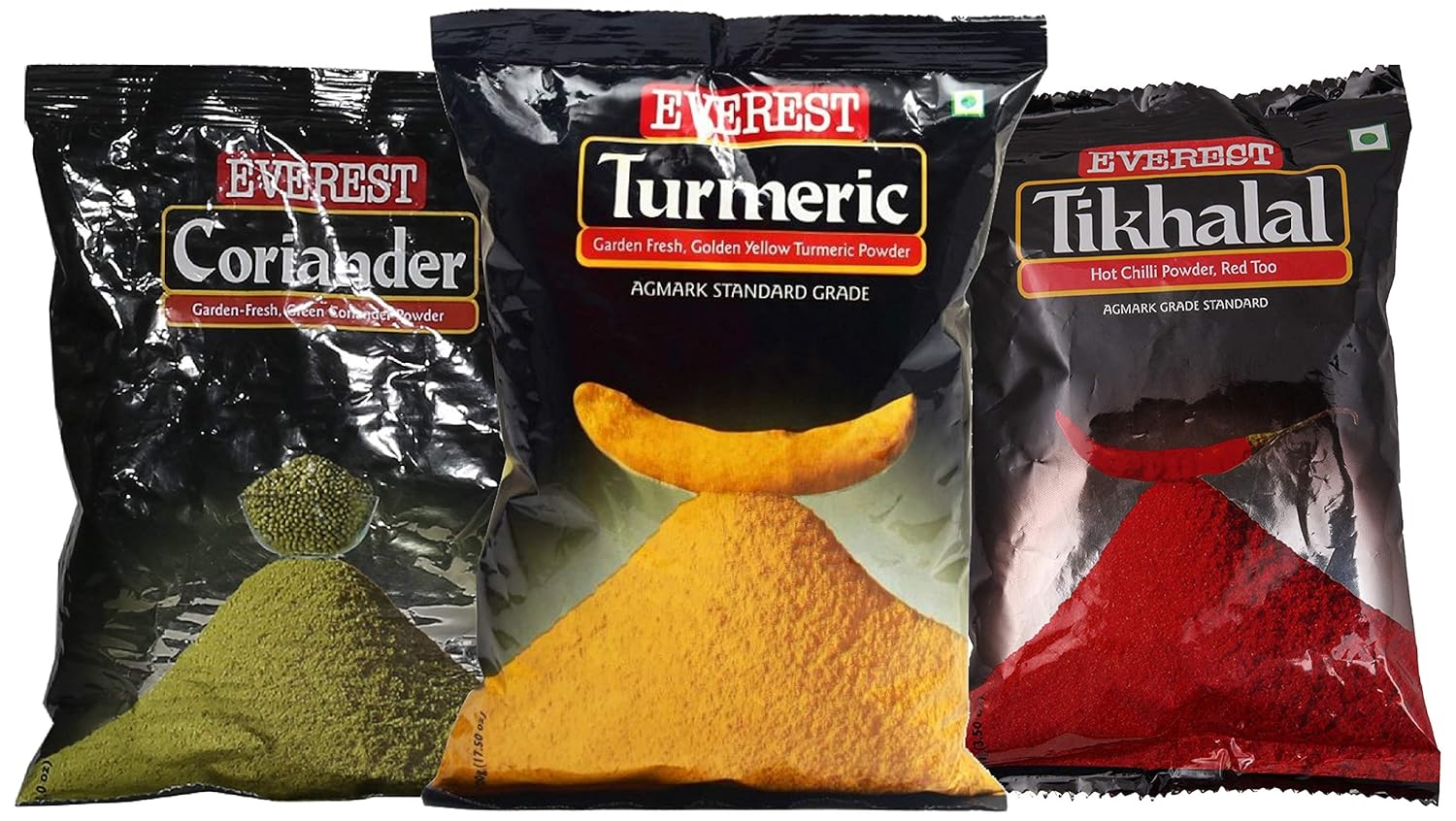 Everest Powder, Tikhalal Chilli, Pouch, 200g + Everest Powder, Turmeric