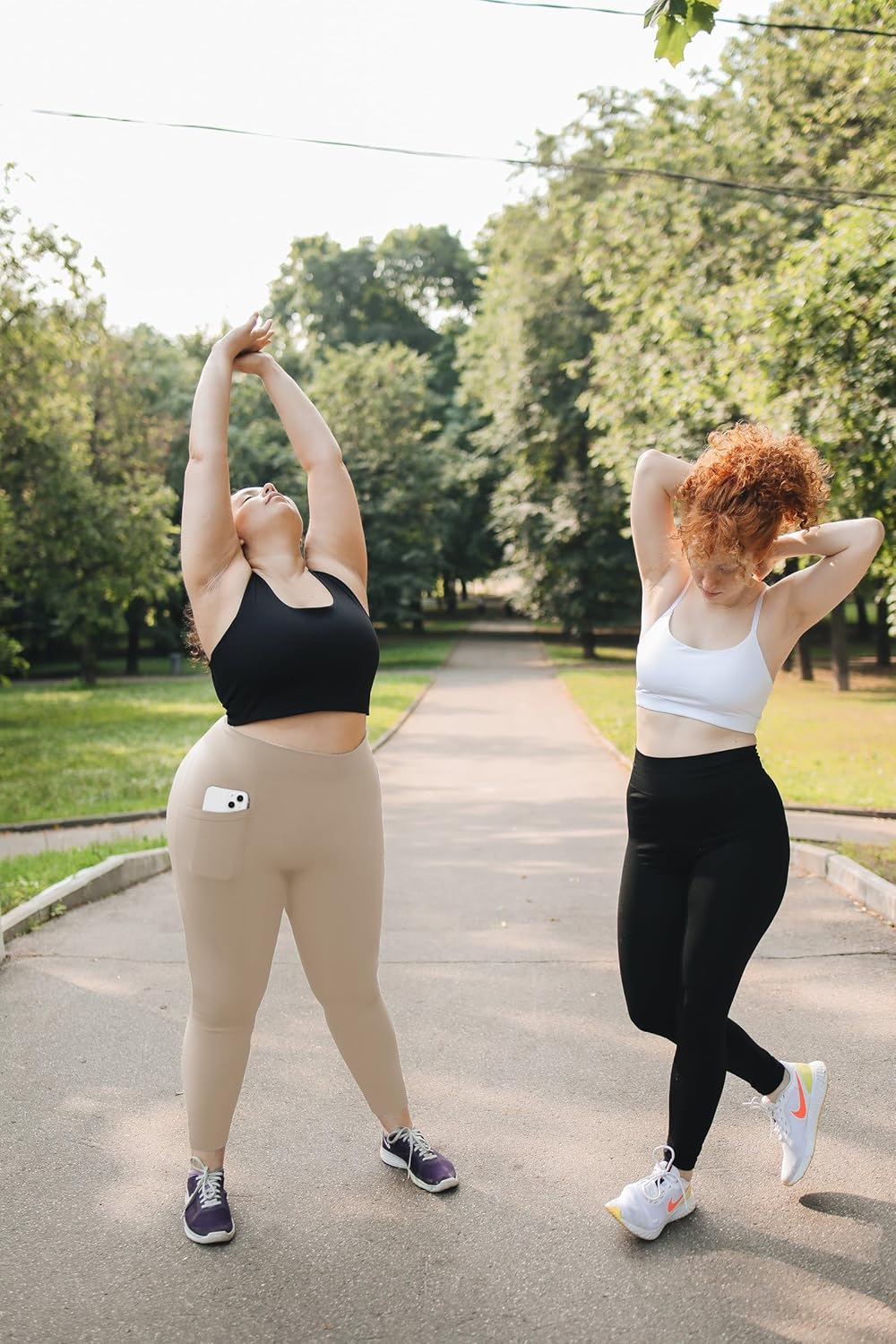 Plus Size Leggings for Women with Pockets-Stretchy XL-5XL Yoga Pants Tummy Control High Waist Workout Leggings - Image 3