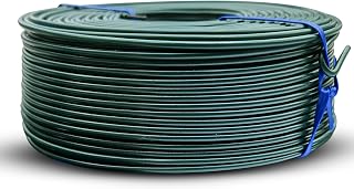 SIMBASTEEL 16 Gauge PVC Coated Rebar Tie Wire - Rust-Proof Green 300ft 3lb Roll, Flexible Strong Durable