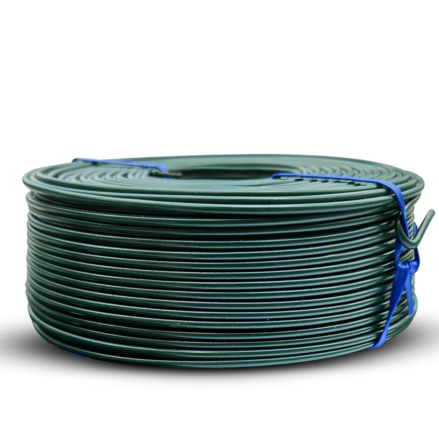 SIMBASTEEL 16 Gauge PVC Coated Rebar Tie Wire - Rust-Proof Green 300ft 3lb Roll, Flexible Strong Durable