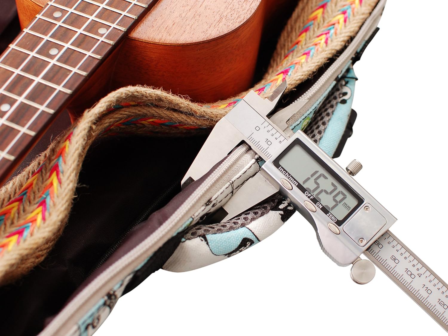 MUSIC FIRST Canvas PANDA ukulele case ukulele bag ukulele cover Ukulele backpack Ukulele Gig Bag (21 inch Soprano, PANDA)