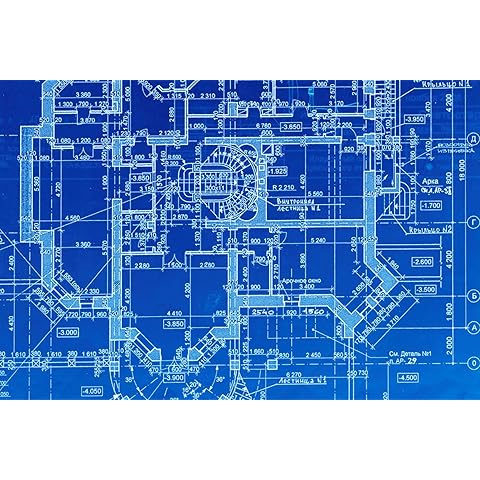 ART.COM Wall Art Print House Plan Blueprints Close Up by haveseen, 24